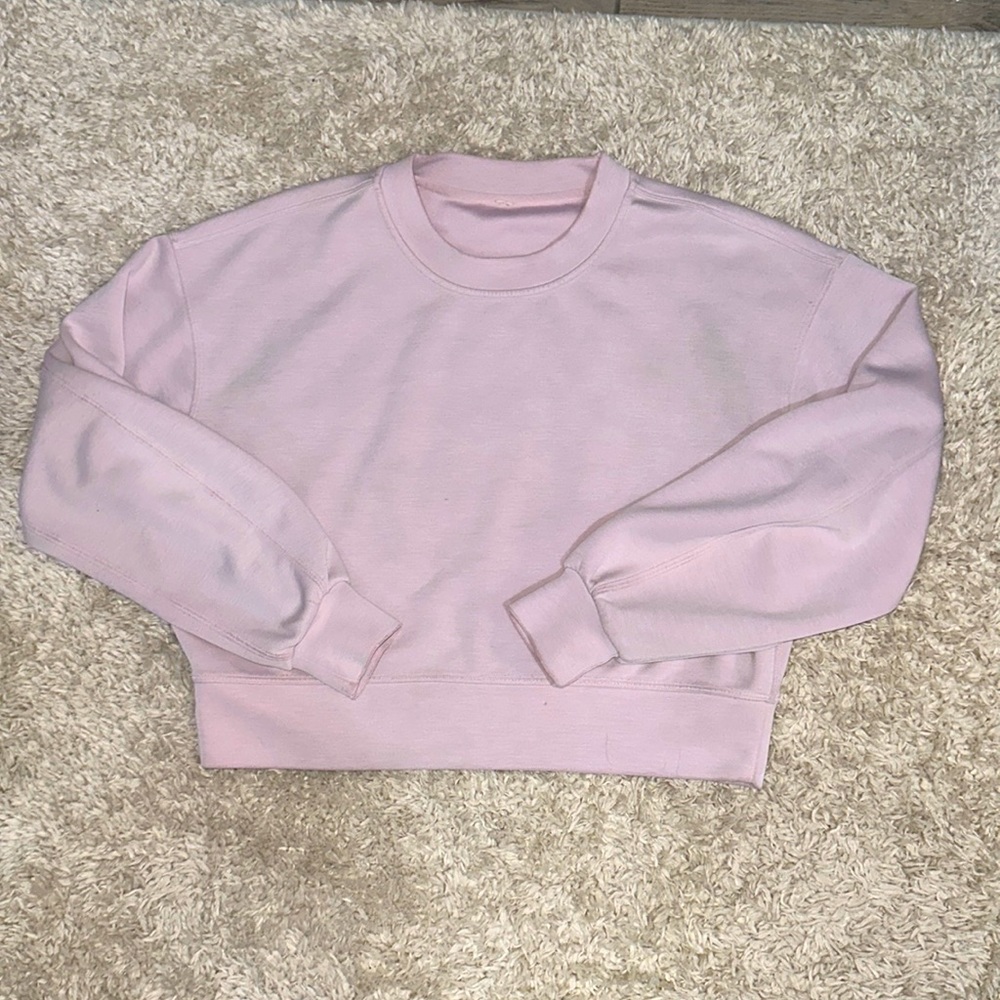 Lululemon cropped dry fit sweater, worn quite a bit but still good!